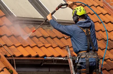 Démoussage et hydrofuge de toiture à Melleran